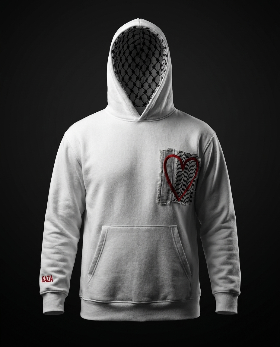 UNITY Hoodie Blanc Patch